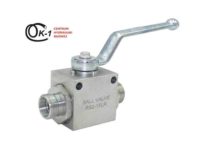 ZAWÓR HYDRAULICZNY RĘCZNY KULOWY 2 DROGOWY M22x1.5 15L