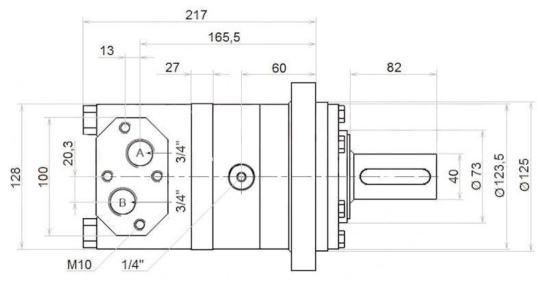 SILNIK HYDRAULICZNY BMT OMT SMT 400 305obr MOCNY