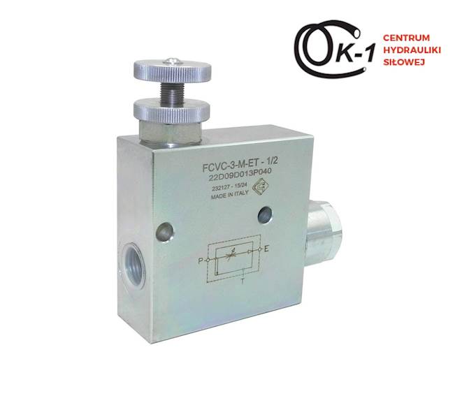Zawór regulator przepływu RFP3 VU BSP 1/2" P:80L/min