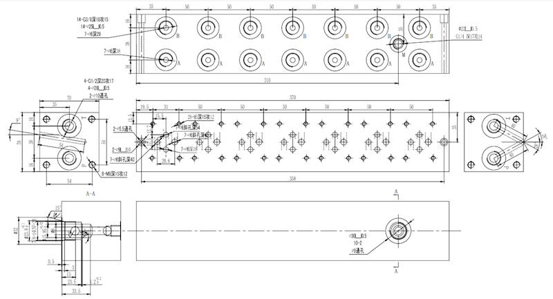 ROZDZIELACZ hydrauliczny CETOP 7 SEKCJI 60L elektryczny 24V