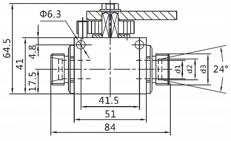 Zawór odcinająco-zwrotny do siłownika HBKH M18x1.5 12L
