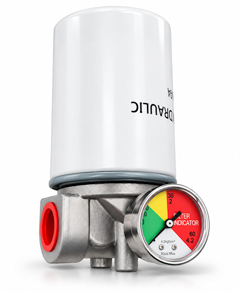FILTR LINIOWY POWROTNY 3/4'' CS 050 P10A WSKAŹNIK