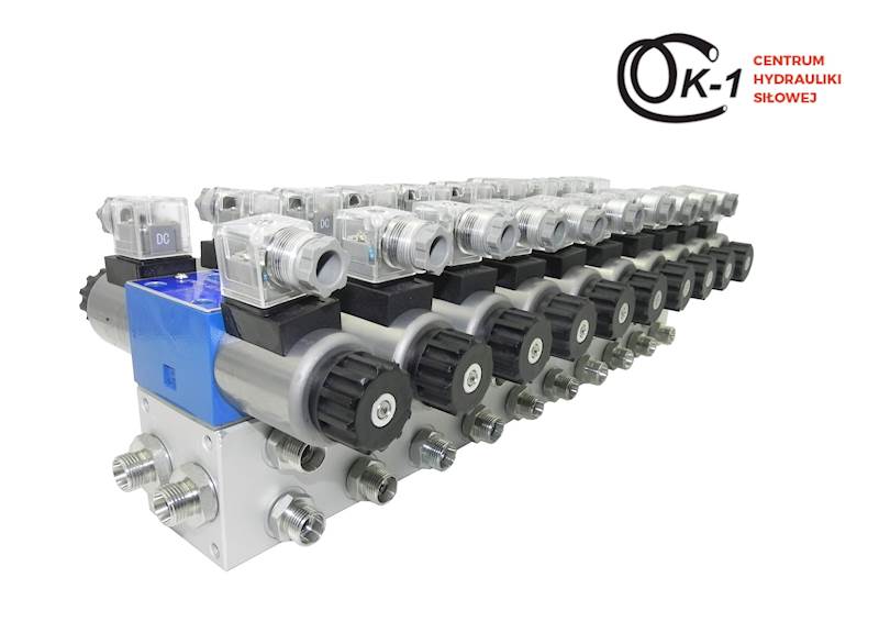 ROZDZIELACZ HYDRAULICZNY CETOP 10 SEKCJI ELEKTRYCZNY 230V