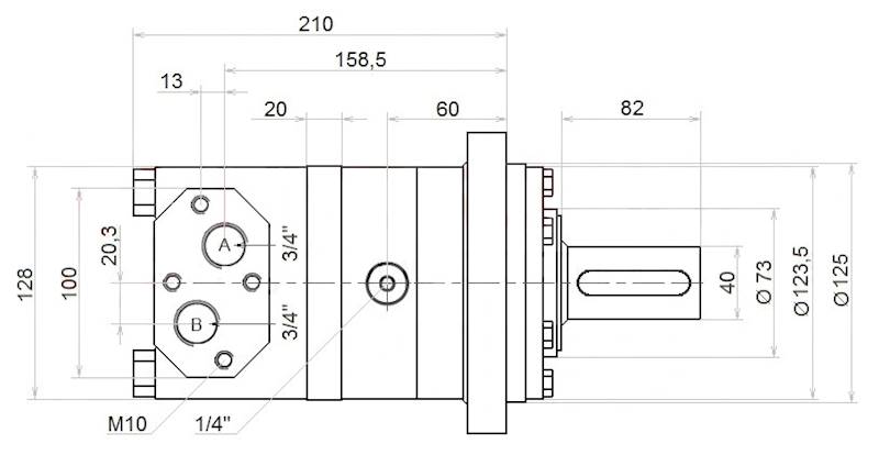SILNIK HYDRAULICZNY BMT OMT SMT 315 380obr MOCNY
