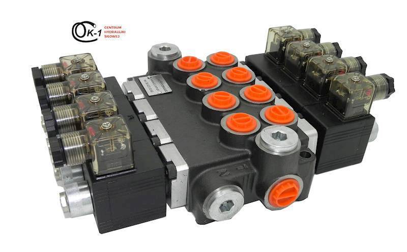 ROZDZIELACZ HYDRAULICZNY 4 SEKCJE 50L ELEKTRYCZNY 24V