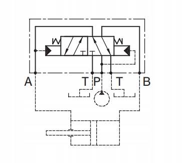 ZAWÓR REWERSYJNY HYDRAULICZNY CETOP 5 NG10