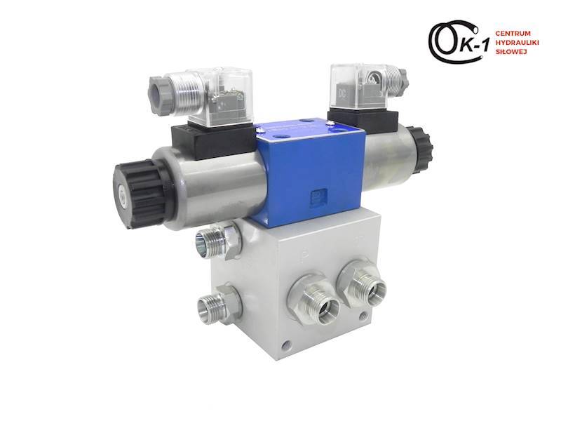 ROZDZIELACZ HYDRAULICZNY 1 SEKCJA 60L ELEKTRYCZNY 24V PTB