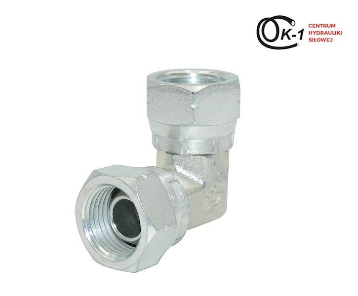 KOLANO HYDRAULICZNE DWIE NAKRĘTKI BSP 3/8''