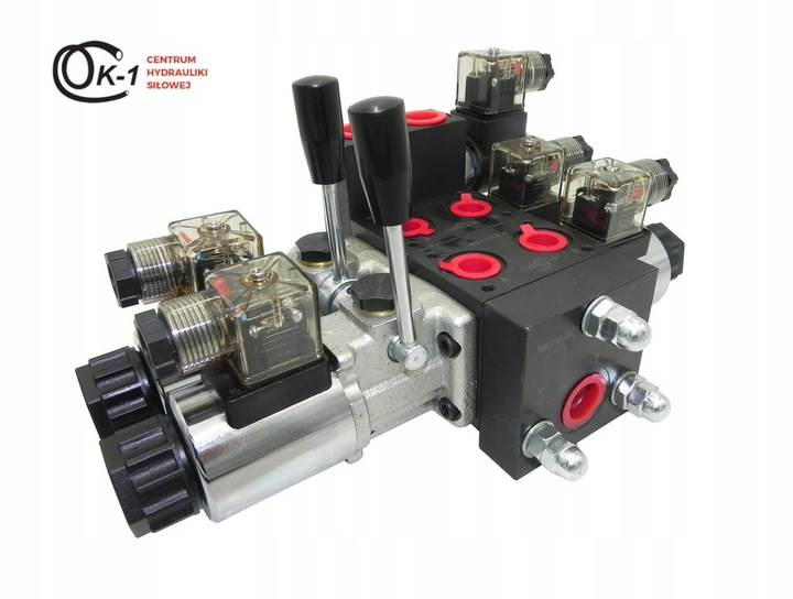 ROZDZIELACZ HYDRAULICZNY CETOP 2 SEKCJE 12V STEROWANIE ELEKTRYCZNE + RĘCZNE