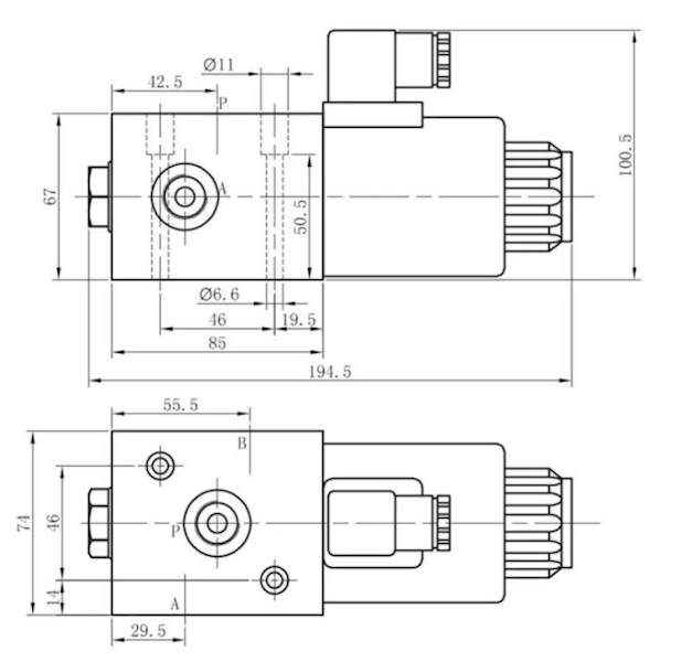 ELEKTROZAWÓR ZAWÓR HYDRAULICZNY ELEKTRYCZNY 3/2 80L BSP 1/2'' 12V