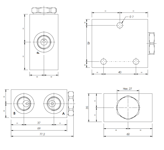 DZIELNIK STRUMIENIA DFL 3-10L/min DFL 3-10 LPM VC1032
