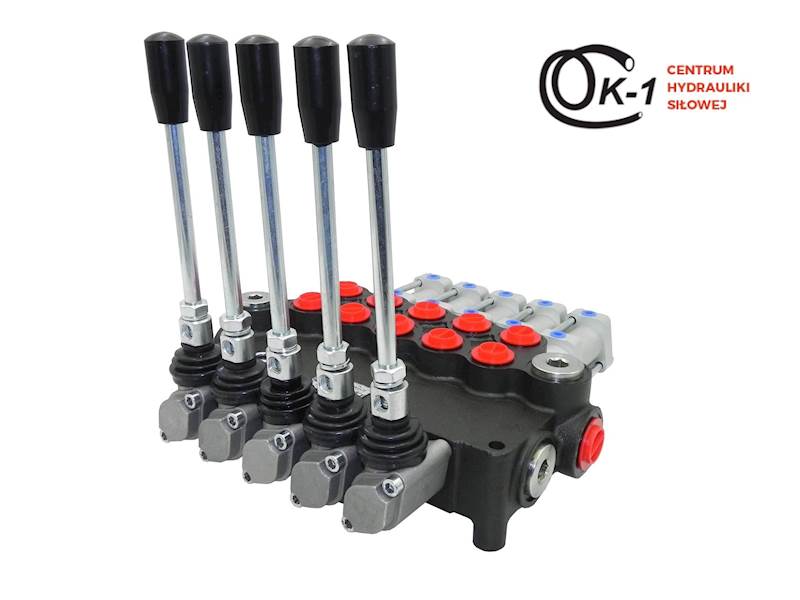 ROZDZIELACZ HYDRAULICZNY 5 SEKCYJNY 80L STEROWANY PNEUMATYCZNIE 5 SEKCJI