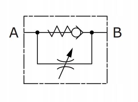 Regulator przepływu z zaworem zwrotnym VRF G1/2
