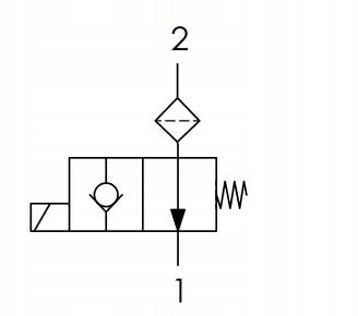 ZAWÓR HYDRAULICZNY ELEKTRYCZNY 2/2 UNF 7/8 24V 60L OTWARTY