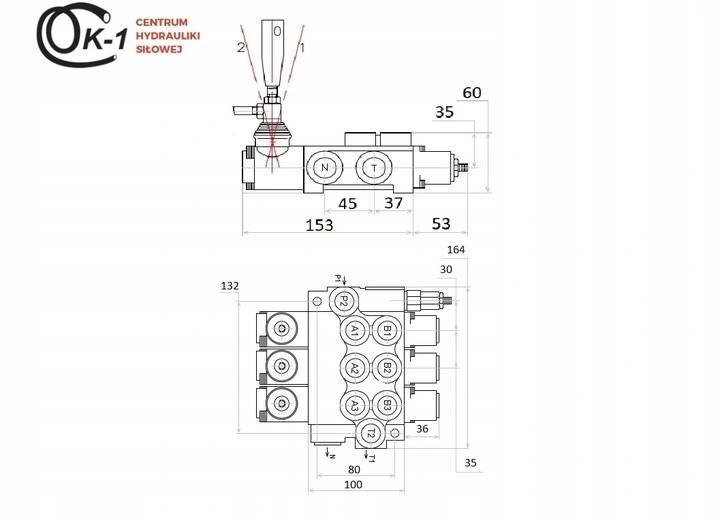 ROZDZIELACZ HYDRAULICZNY 40L 3 SEKCJE PŁYWAJĄCA