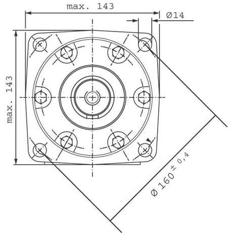 SILNIK HYDRAULICZNY BMT OMT SMT 315 380obr MOCNY