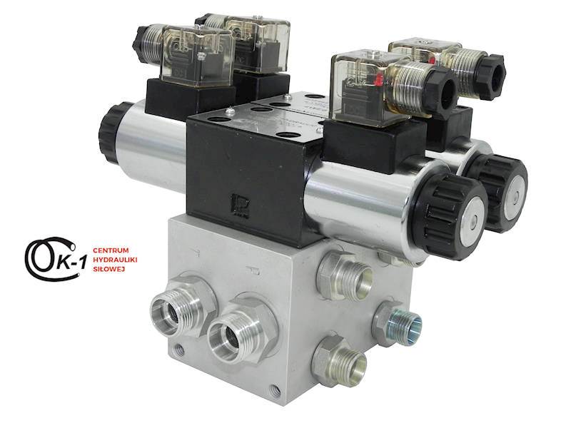 ROZDZIELACZ HYDRAULICZNY CETOP 2 SEKCJE 60L ELEKTRYCZNY 12V