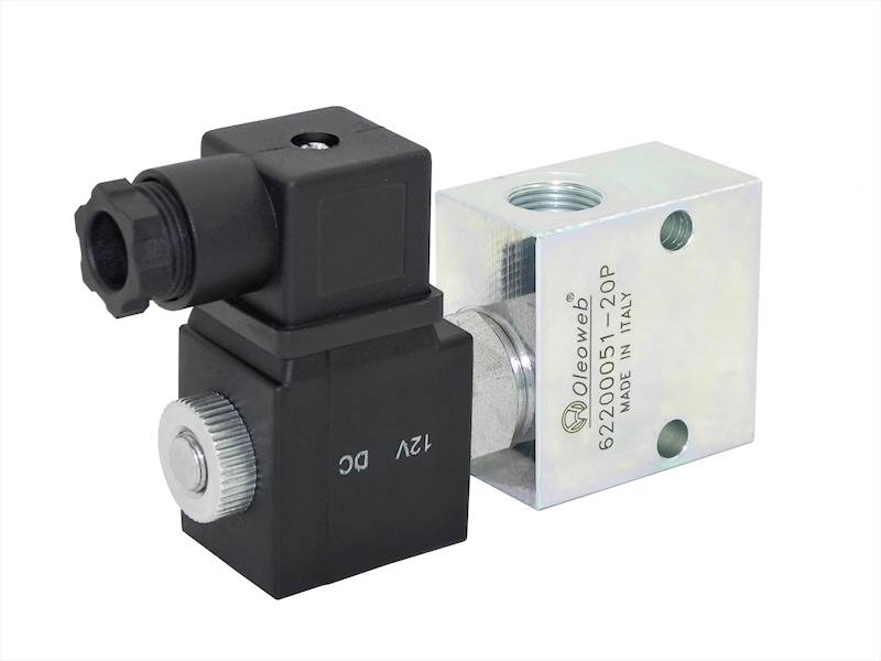 ZAWÓR HYDRAULICZNY ELEKTRYCZNY 2/2 12V 40L OTWARTY