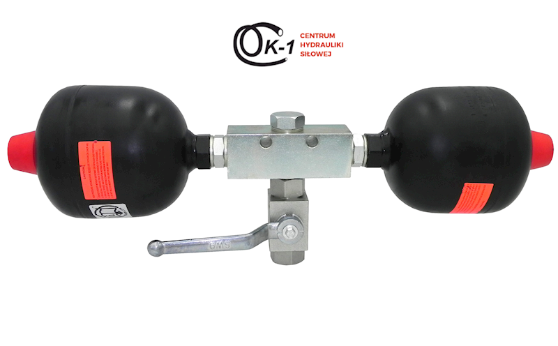 AMORTYZATOR HYDROAKUMULATOR PODWÓJNY 0,5L DO TURA