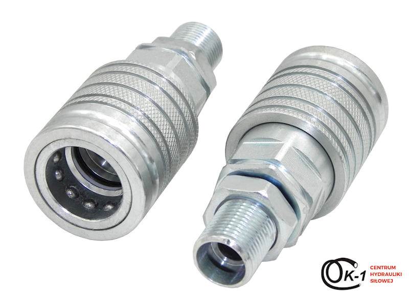 SZYBKOZŁĄCZE HYDRAULICZNE EURO GNIAZDO M18-1.5 GRODZIOWE
