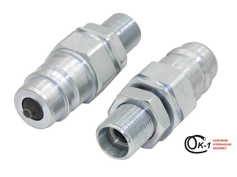 SZYBKOZŁĄCZE HYDRAULICZNE EURO WTYK M22-1.5 DŁUGI GRODZIOWY