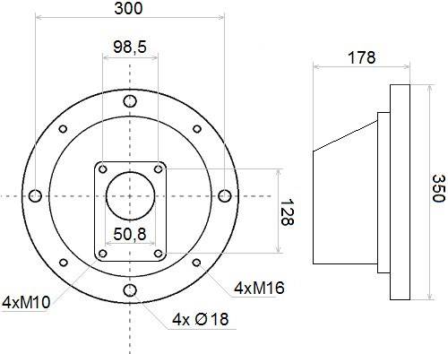 ŁĄCZNIK KOŁNIERZ POŚREDNI POMPY GR3 i SILNIKA 11-22 kW