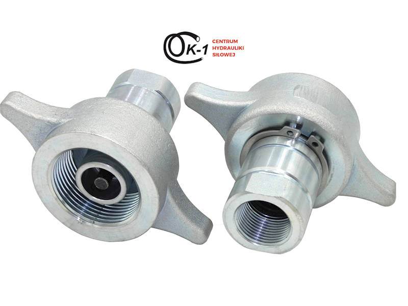 Szybkozłącze hydrauliczne VCR 3/4'' skręcane motylkowe WTYK