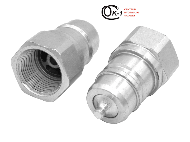 Szybkozłącze hydrauliczne grzybkowe PDV 1'' WTYK