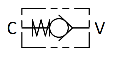 ZAWÓR HYDRAULICZNY ZWROTNY LINIOWY VUR 1/2 70L