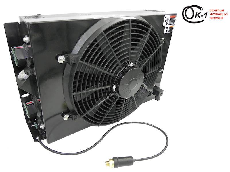 CHŁODNICA OLEJU 150L 24V + WENTYLATOR + TERMOSTAT