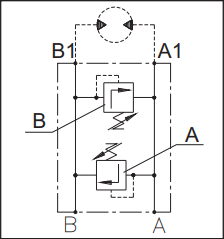 ZAWÓR HYDRAULICZNY PRZELEWOWY SILNIKA SMS BVS 1208 VAU 1/2''