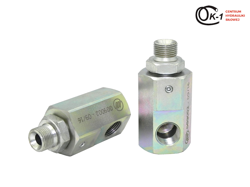 ZŁĄCZE HYDRAULICZNE OBROTOWE KĄTOWE GG90 1/4''