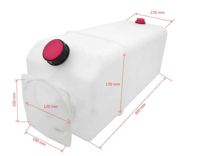 ZBIORNIK OLEJU PLASTIKOWY 11L AGREGAT HYDRAULICZNY