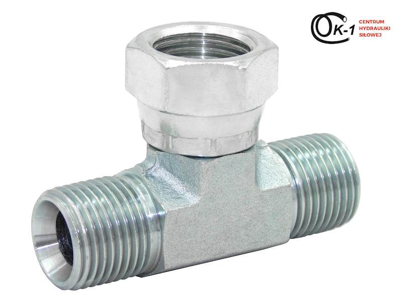 ZŁĄCZE TRÓJNIK HYDRAULICZNY 3/4" Z NAKRĘTKĄ