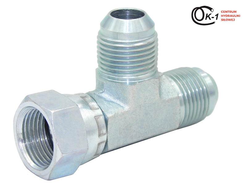 TRÓJNIK HYDRAULICZNY UNF 1/2'' NAKRĘTKA Z BOKU SAE JIC