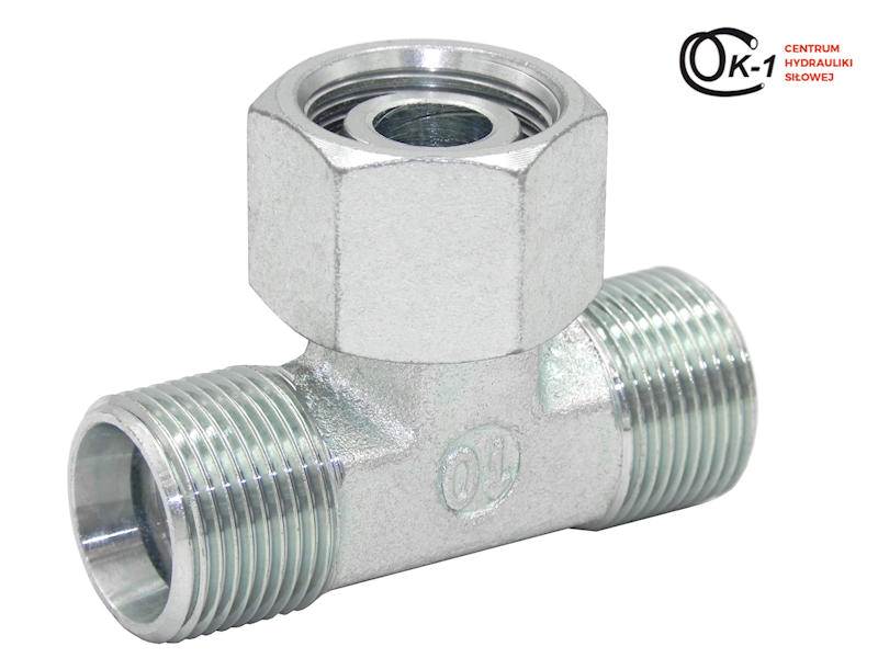 ZŁĄCZE TRÓJNIK HYDRAULICZNY M36x2 28L Z NAKRĘTKĄ