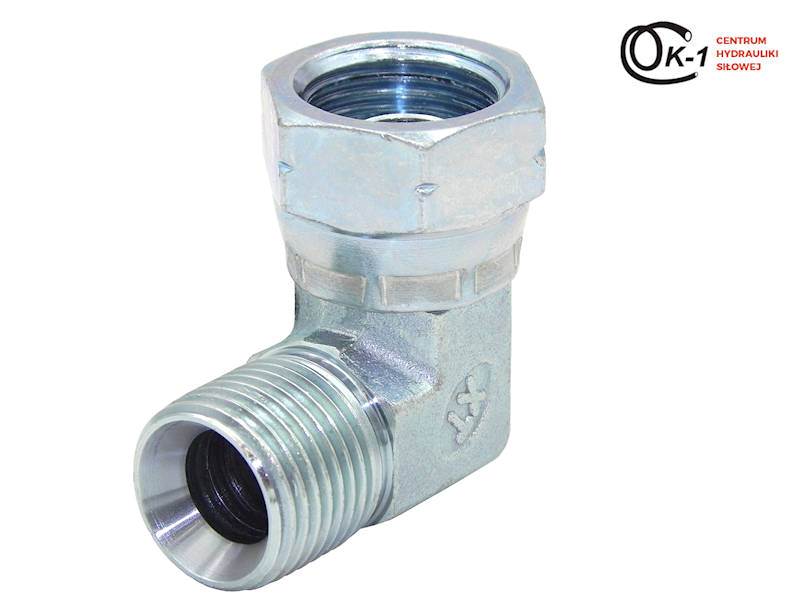 ZŁĄCZE KOLANO HYDRAULICZNE Z NAKRĘTKĄ BSP 1/4''