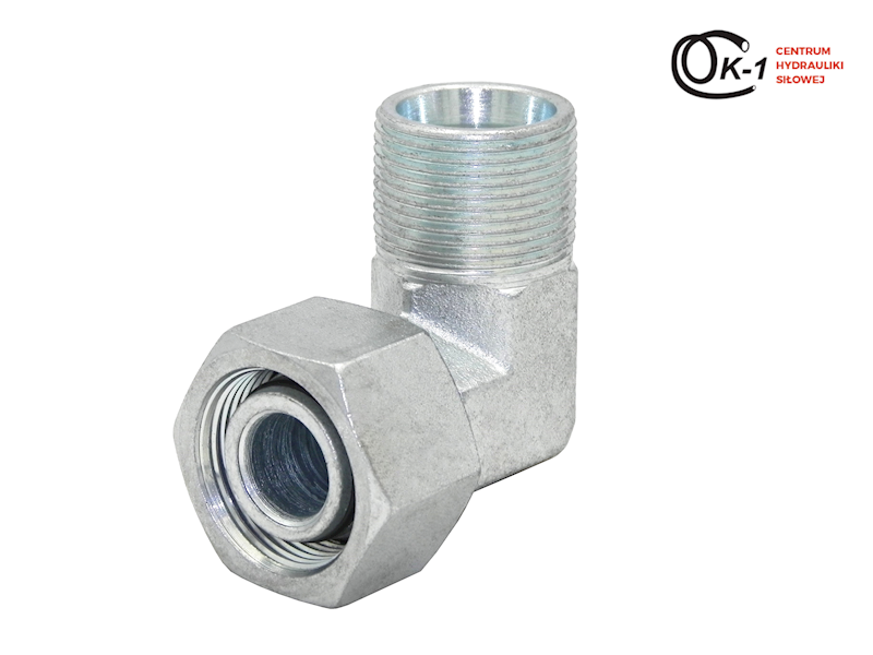 ZŁĄCZE KOLANO HYDRAULICZNE Z NAKRĘTKĄ M16x1.5 10L