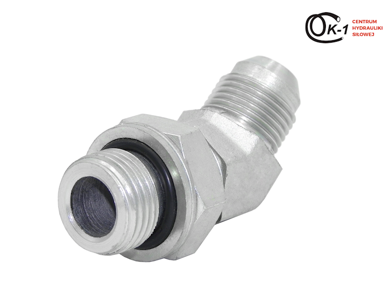 KOLANO Z PRZECIWNAKRĘTKĄ 45 STOPNI BSP 1/2-UNF 3/4