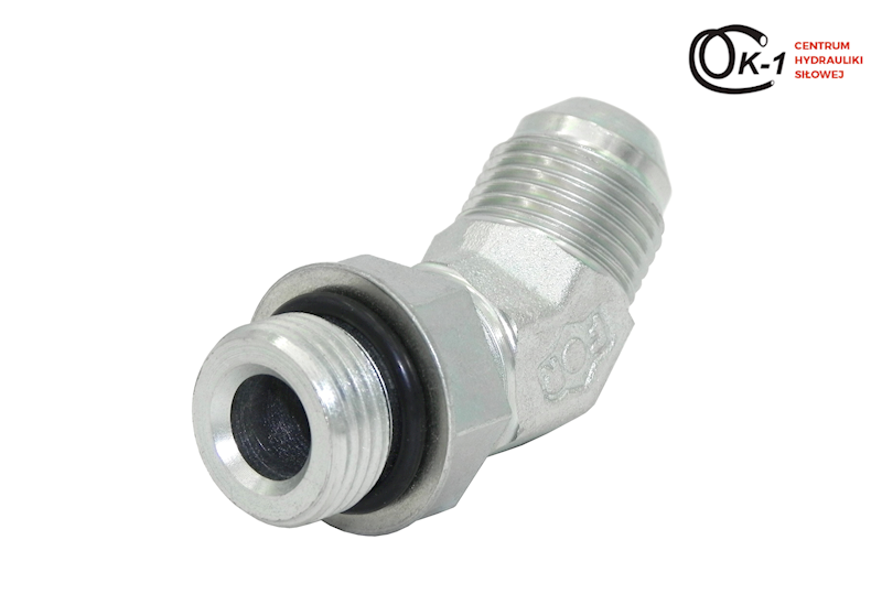 KOLANO HYDR Z PRZECIWNAKRĘTKĄ UNF 9/16'' 45 STOPNI