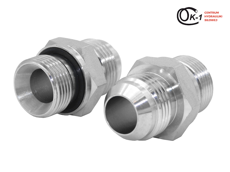 PRZYŁĄCZE HYDRAULICZNE NYPEL BSP 1/4'' - UNF 3/4''