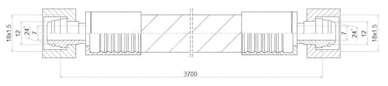 PRZEWÓD WĄŻ HYDRAULICZNY DN10 18/18 DKOL-DKOL AA3700 330bar