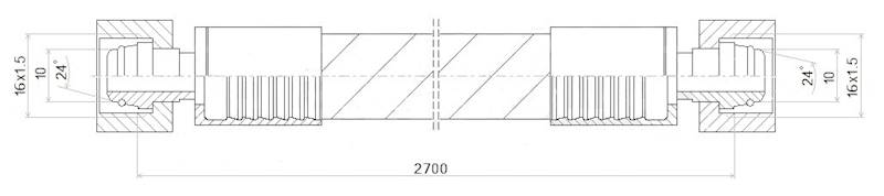 PRZEWÓD WĄŻ HYDRAULICZNY DN8 16/16 DKOL-DKOL AA2700 350bar