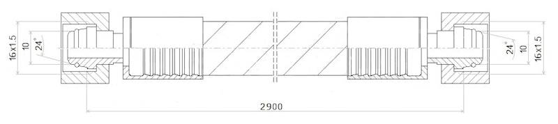 PRZEWÓD WĄŻ HYDRAULICZNY DN8 16/16 DKOL-DKOL AA2900 350bar