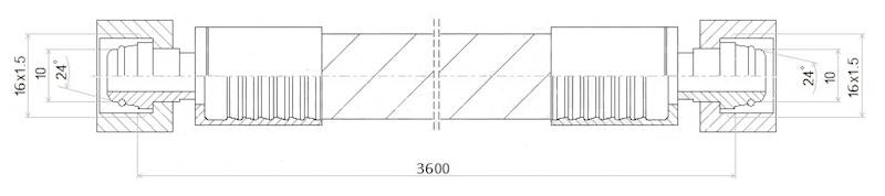 PRZEWÓD WĄŻ HYDRAULICZNY DN8 16/16 DKOL-DKOL AA3600 350bar