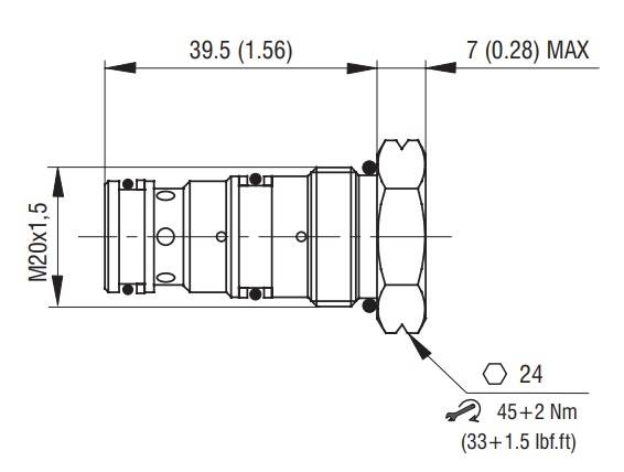 Zawór zwrotny Argo Hytos SCC5H-Q3/I2