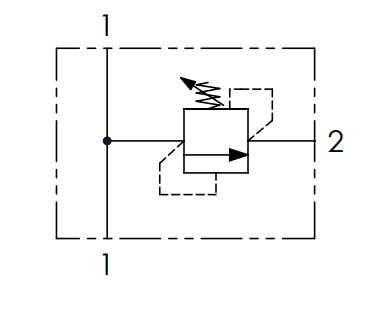 Zawór przelewowy VMD G1/2 30-120 BAR C2