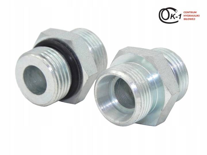 Gerade Verschraubung 7/16"UNF Auf M16x1,5 (10L) – Gehäuse Aus Kohlenstoffstahl Mit Zink-Nickel, IMM Interpump 7430-10LU04-1NI