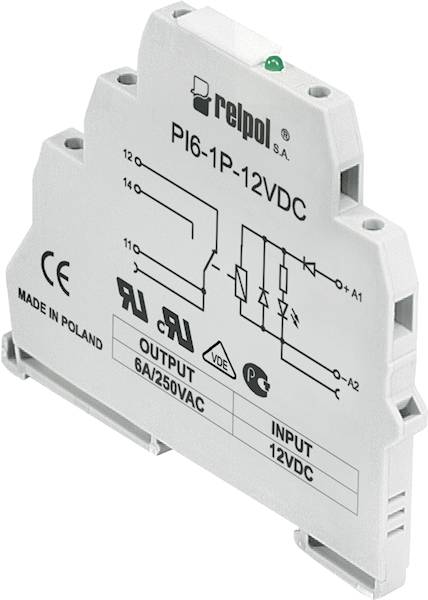 PI6-1P-24VAC/DC (SZARE) (CE)