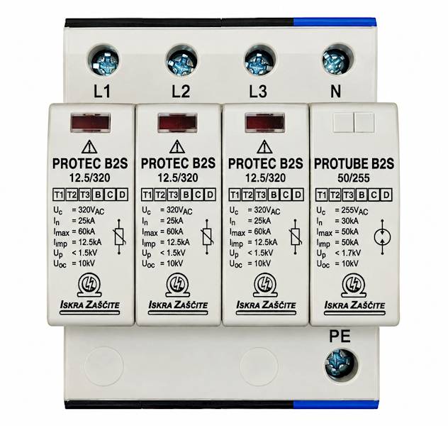 PROTEC Ochronnik ISKRA kl. B+C 50/320 3+1 z sygn.